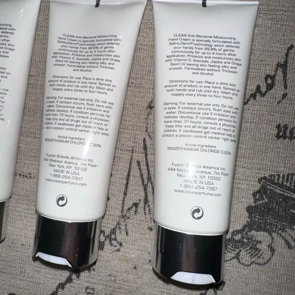 NEW CLEAN Lot Of 5 Tubes Unscented Moisturizer Sanitation Hand Cream 2.5 Oz